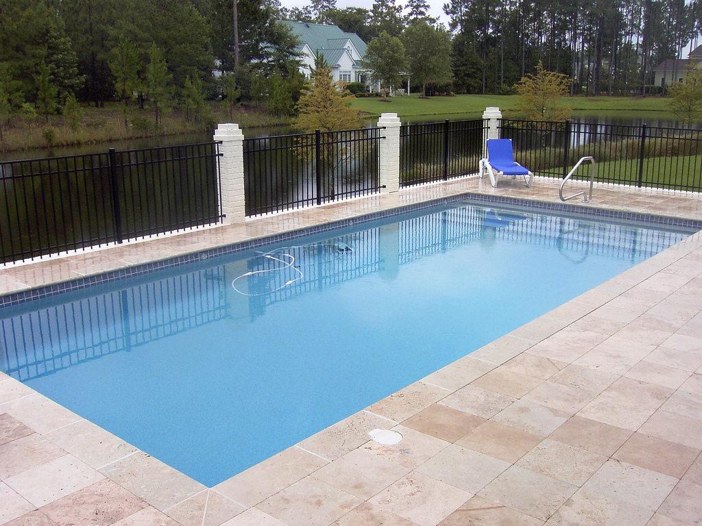 Image of In-ground Fiberglass Pool After Maintenance Toronto & the GTA