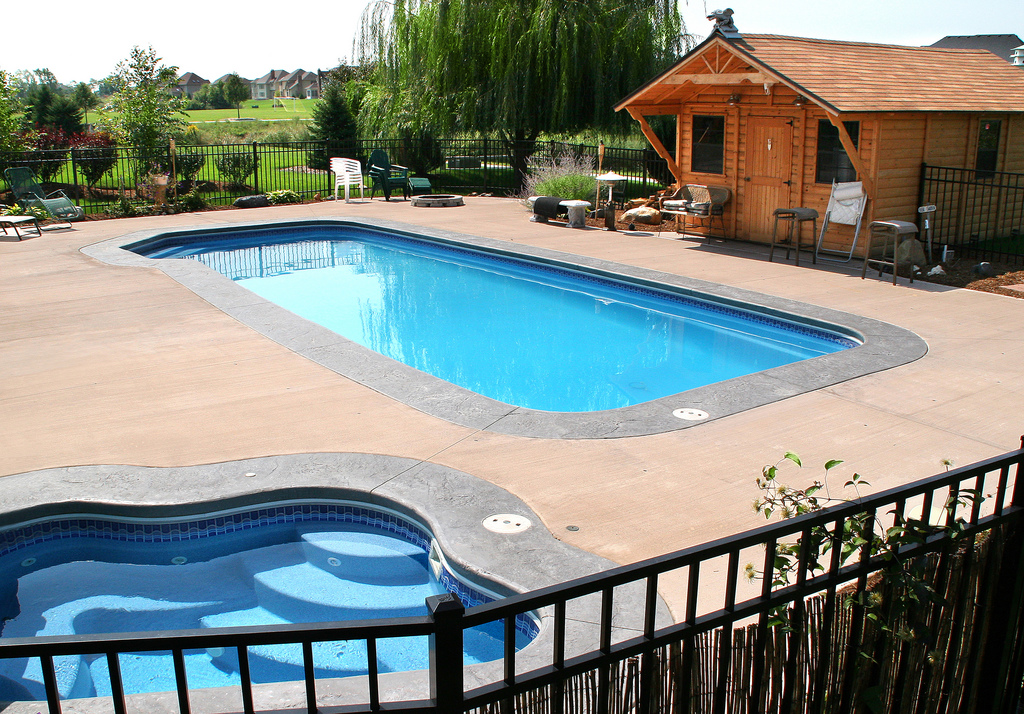 Image of Elite Pool Builders Fiberglass In-ground Pool Installation